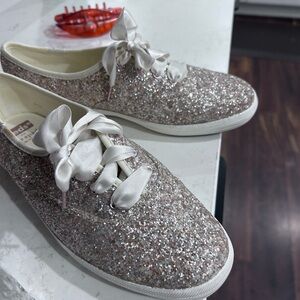 Keds Glitter Sneakers with Satin Laces